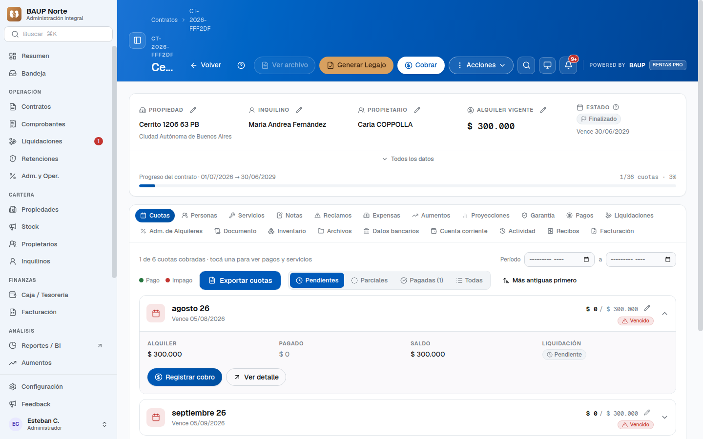 Ficha de contrato